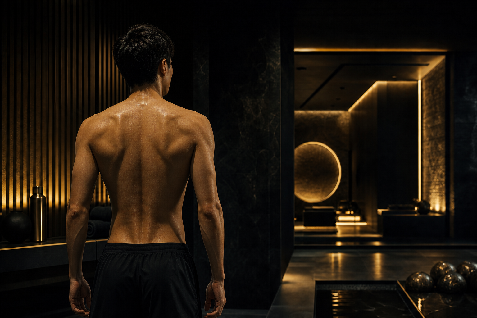 ゴールドの照明が印象的なFIT LOVEの雰囲気イメージ